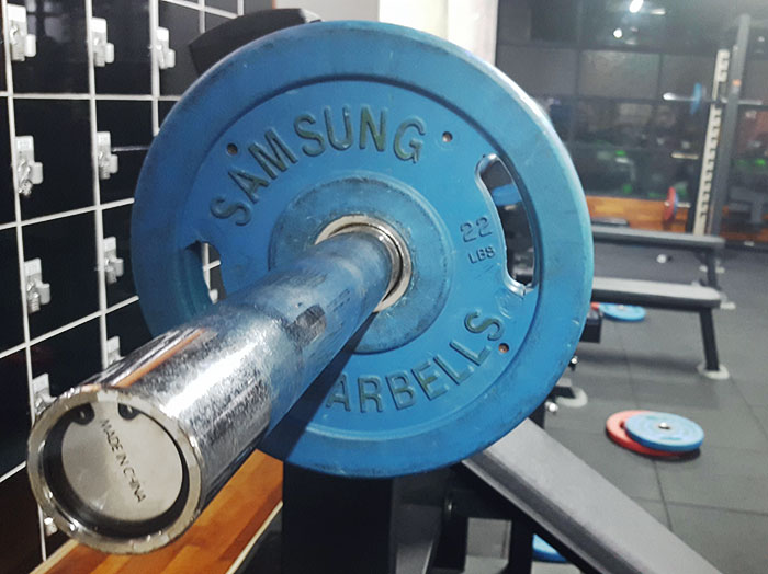 Samsung fabricó las pesas de mi gimnasio