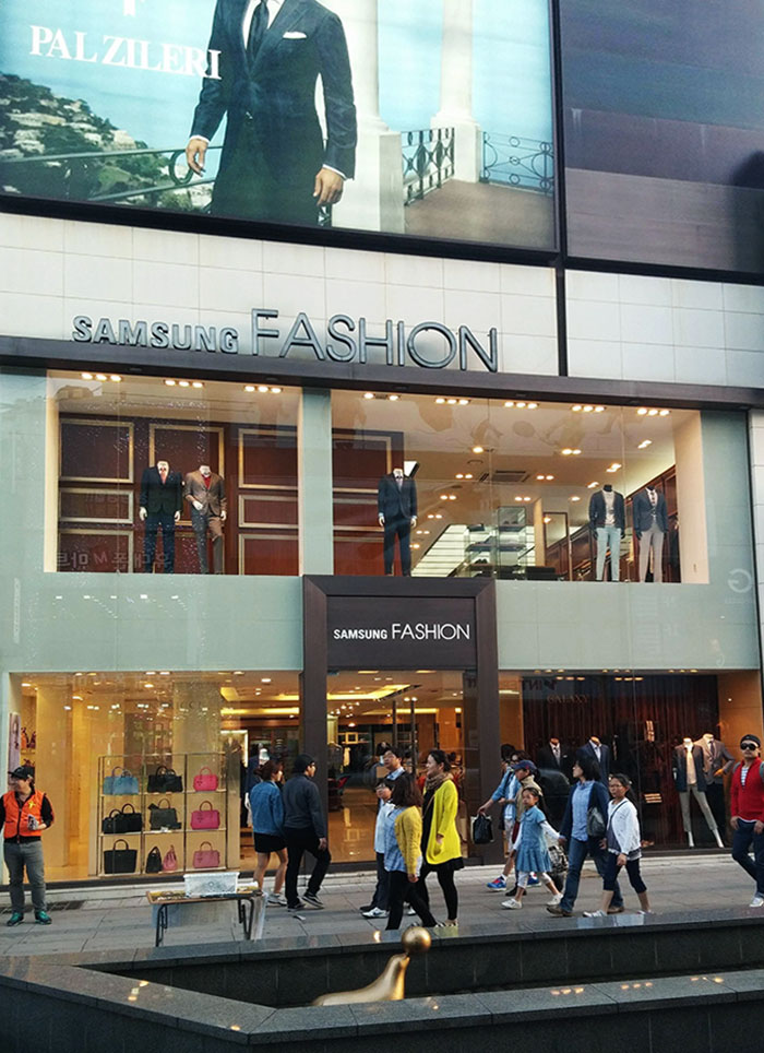 Samsung tiene una tienda de moda en Corea del Sur