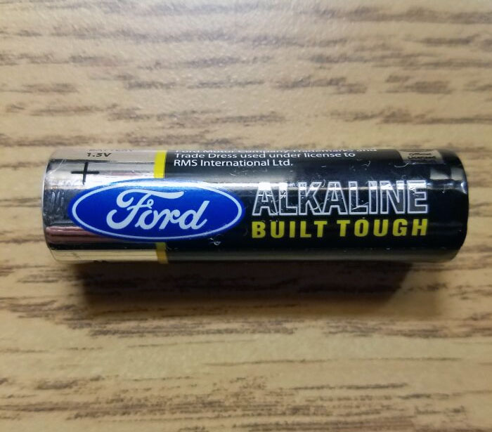 A Double A Battery Made By The Auto Manufacturer Ford