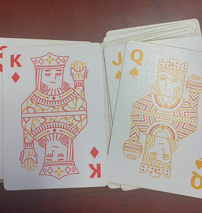 My McDonald's Themed Deck Of Cards Has The Queen Holding The Burger, So There Wouldn’t Be A Burger King