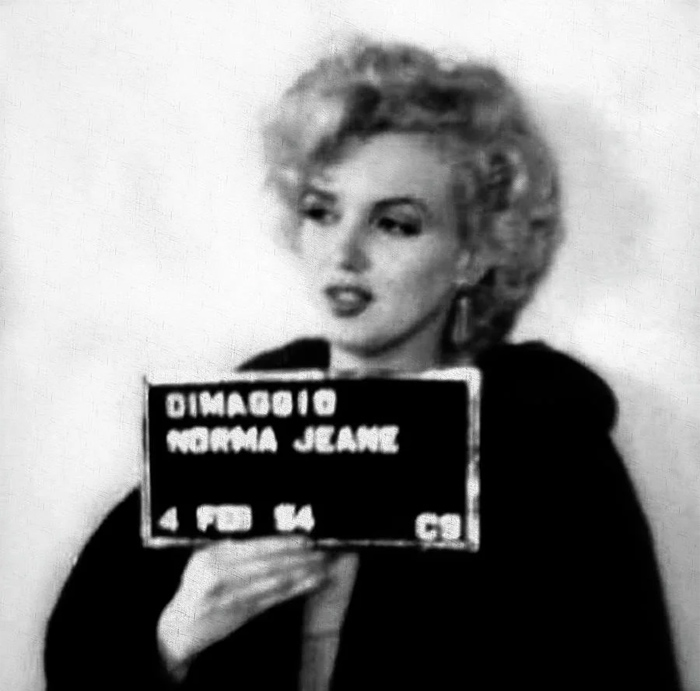 Marilyn Monroe mugshot 