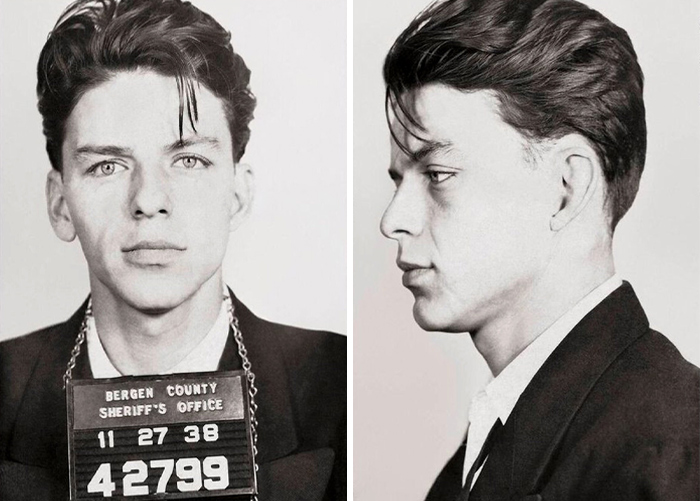 Frank Sinatra mugshot 