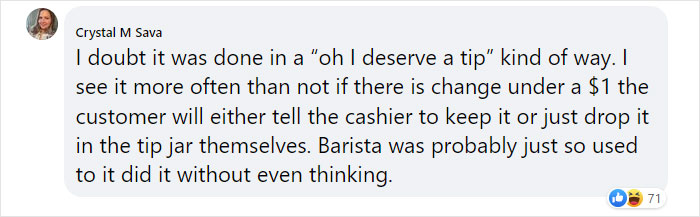 Woman Is Flabbergasted By Starbucks Barista Who Put Her Change Directly Into The Tip Jar, And People Start Questioning Tip Culture Once More Woman Is Flabbergasted By Starbucks Barista Who Put Her Change Directly Into The Tip Jar, And People Start Questioning Tip Culture Once More