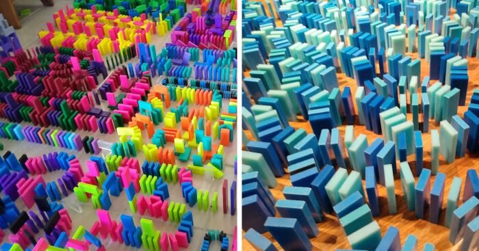 I Am A Domino Artist 0n Youtube, Here Are 9 Different Photos Of Projects I Have Made