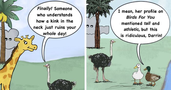 My Enormously Funny Comics About The “Ostrich Life”