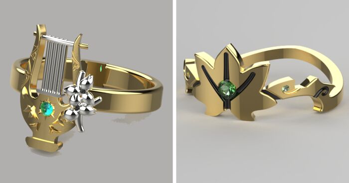 Artist Makes Genshin Impact-Inspired Rings (4 Pics)