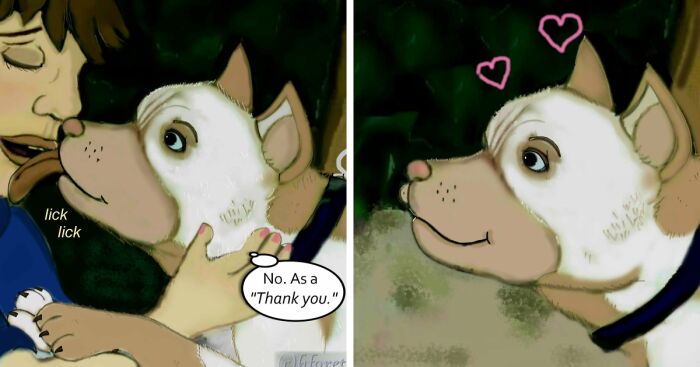 My Animal Comic Introducing A Pitbull Character Named “King”, Part 4 (12 Pics)