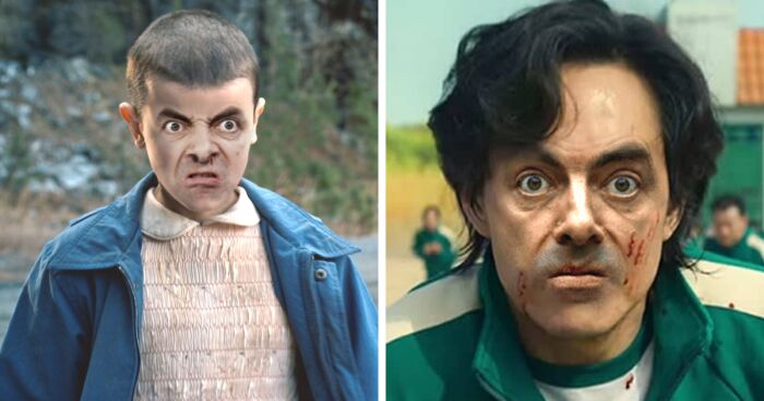 I Photoshopped The Face Of Mr. Bean On Other Famous Celebrities (13 Pics)
