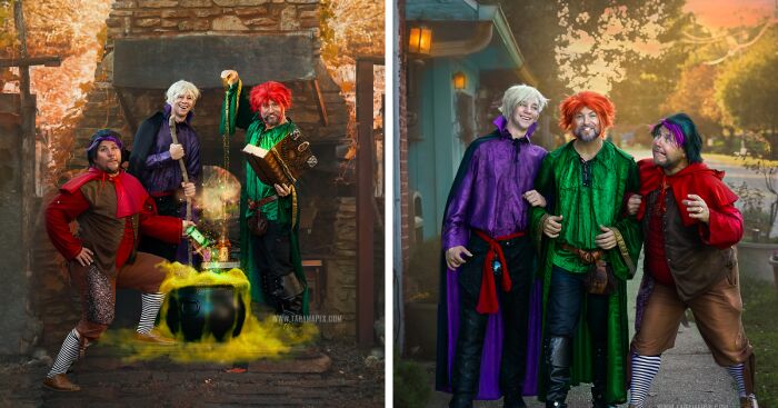 I Had A Photoshoot To Show What It Would Look Like If The Hocus Pocus Witches Were Men, Behold: “Brocus Pocus!” (16 Pics)