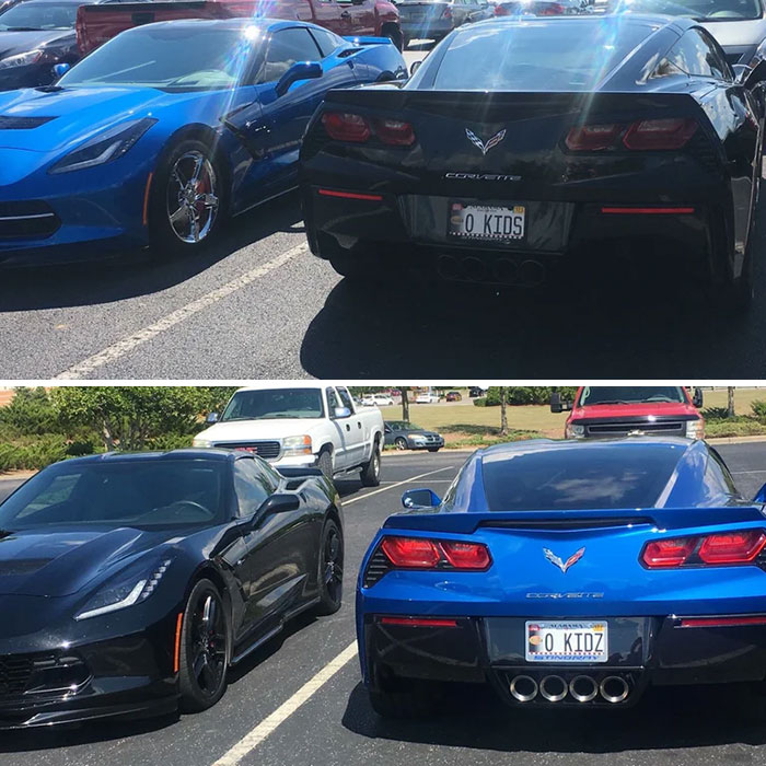 These 2 Cars Had Some Pretty Identical License Plates