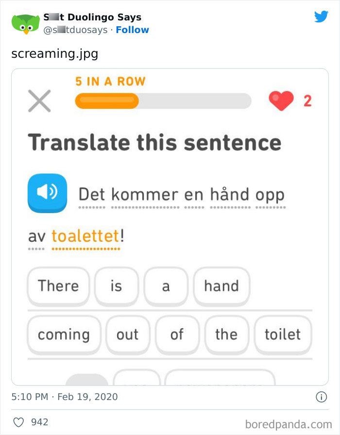 Funny Duolingo Sentences