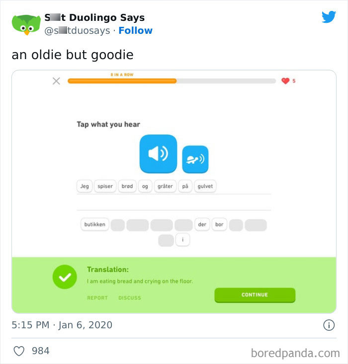 Funny Duolingo Sentences