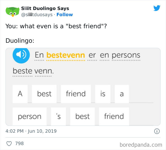Funny Duolingo Sentences