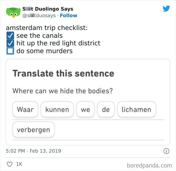 Funny Duolingo Sentences