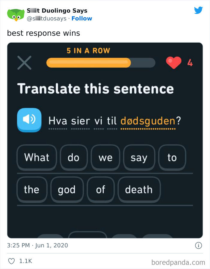 Funny Duolingo Sentences