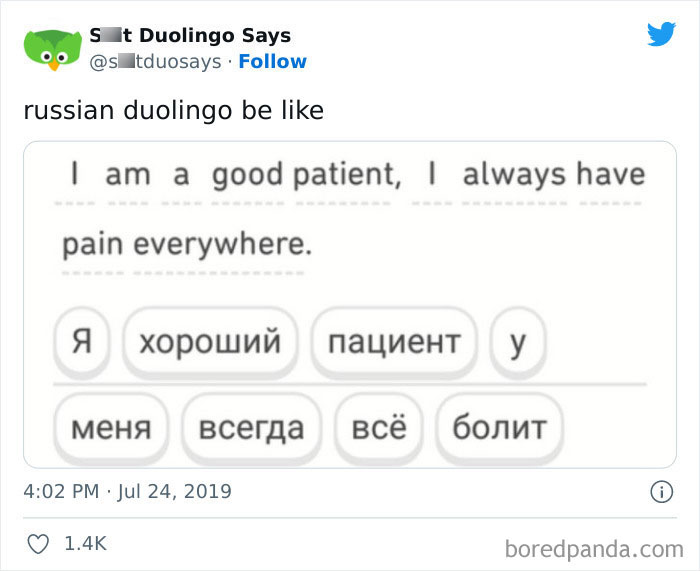 Funny Duolingo Sentences