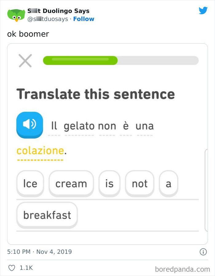 Funny Duolingo Sentences