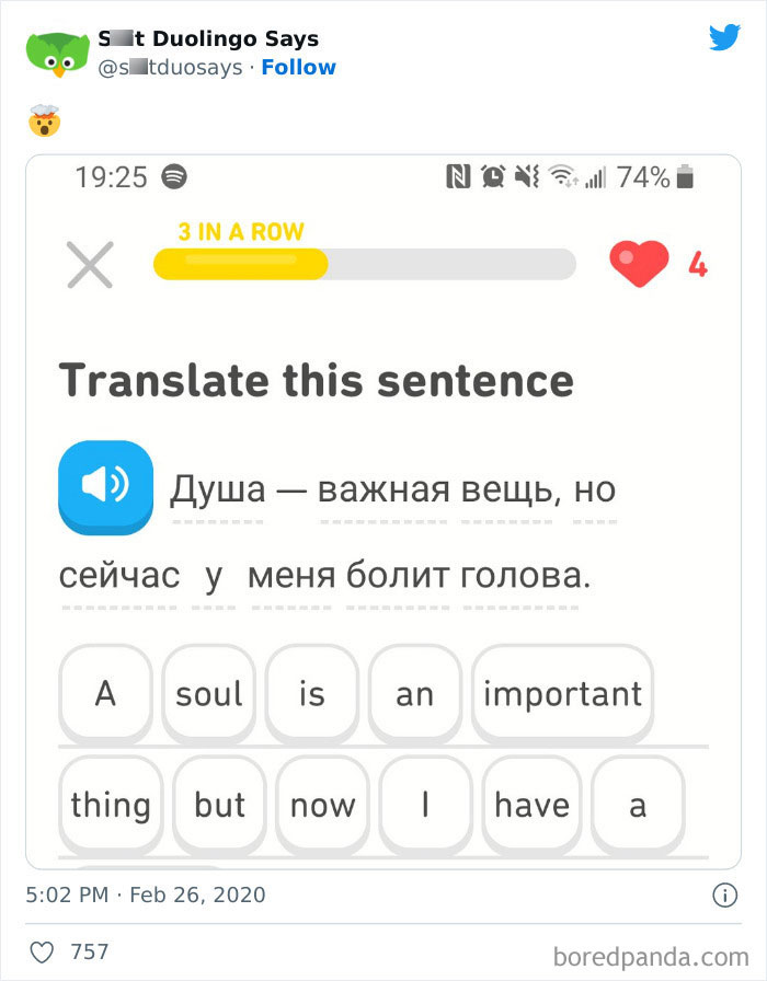 Funny Duolingo Sentences