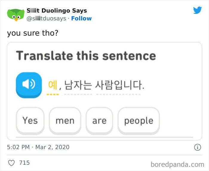 Funny Duolingo Sentences