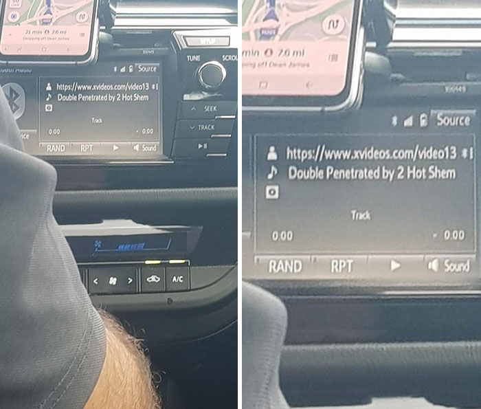 Uber Driver Forgot To Close What He Was Watching