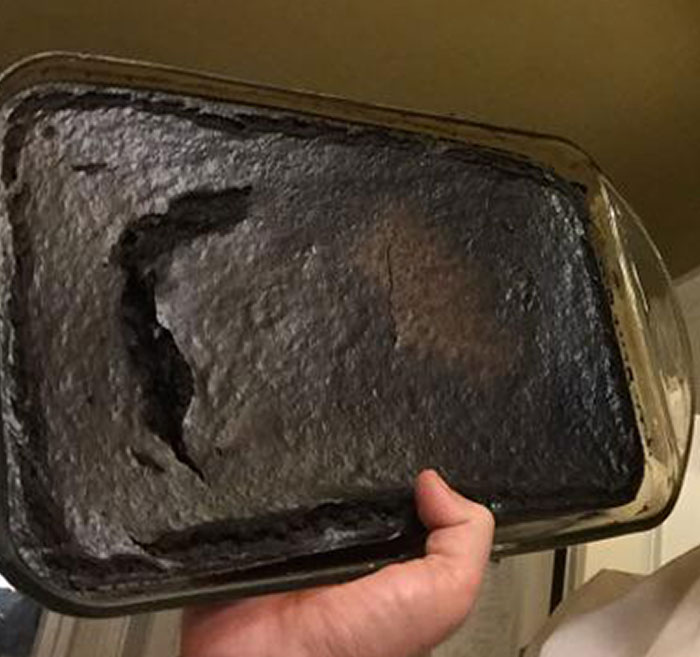 This Is A Cheesecake My Wife Was Cooking And Forgot About. I Came Home 10 Hours After She Had Gone Out To A House Full Of Smoke And Fished This Out Of The Oven