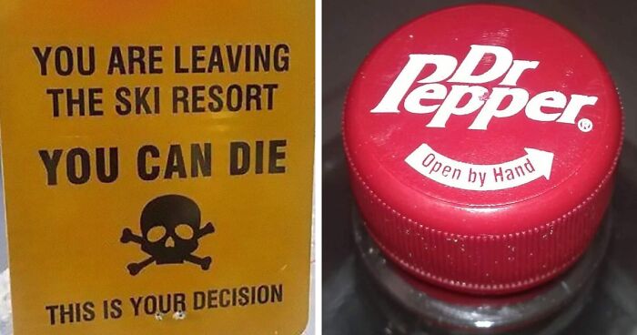 50 Times People Found Weird Or Hilarious Disclaimers That Were “Clearly ...