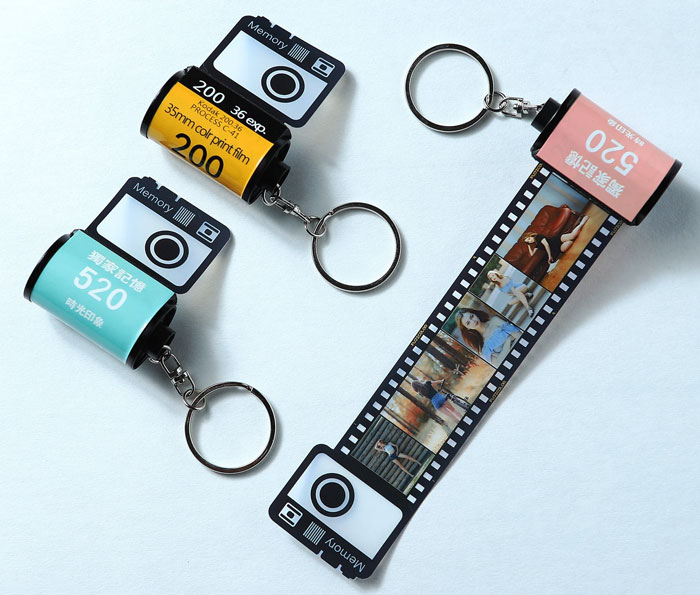 Customized Photos Film Roll Keychain