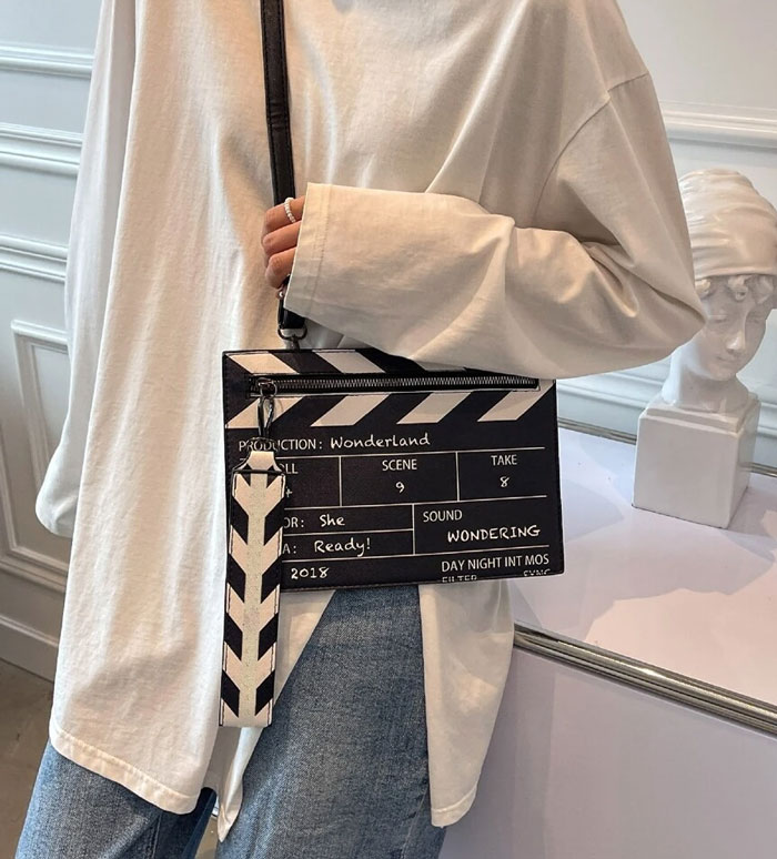 Movie Clapboard Square Bag
