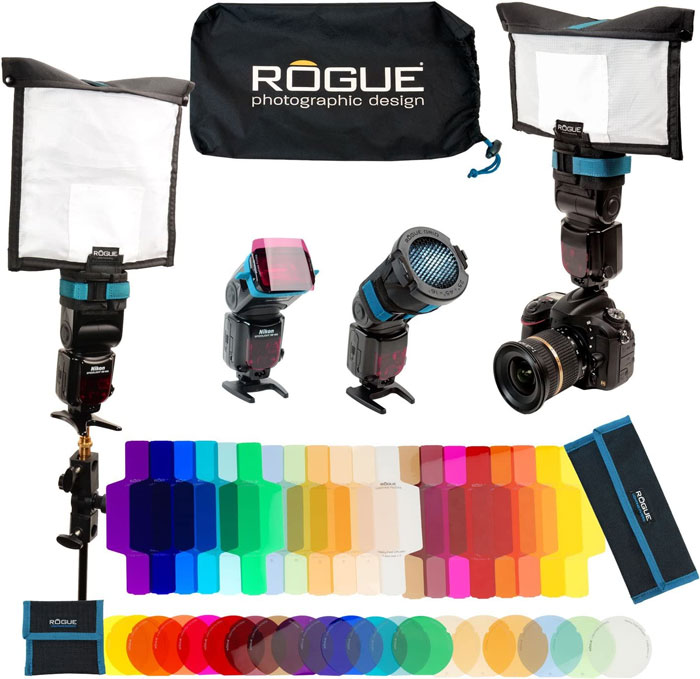 Rogue Photographic Design 3-In-1 Flash Grid With 3-Gel Starter Kit