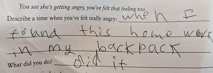 Honesty In My Son's Homework