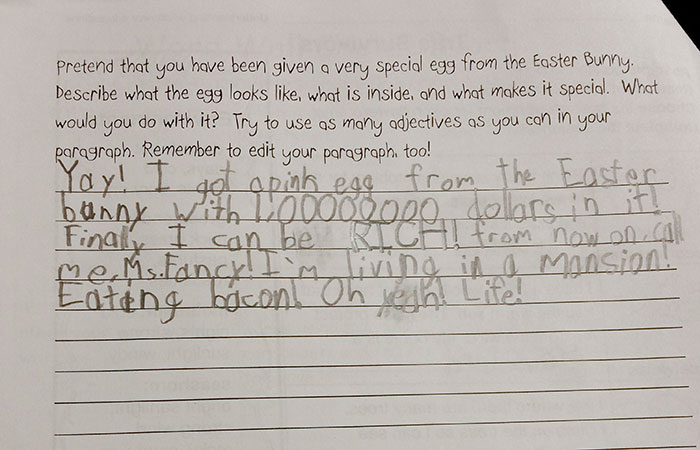 My Daughter Asked Me To Check Over Her Homework. She's 7. I've Never Been Prouder