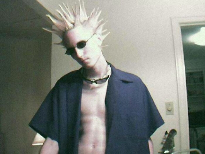 Me In 2004, When All I Ever Watched Was Fight Club And The Matrix While Blasting The Prodigy "Smack My Bitch Up". So Cool I Had To Wear Two Sunglasses