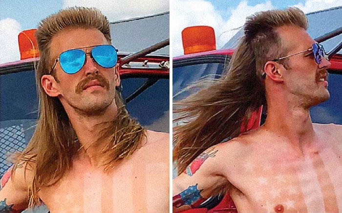Found On Mulletchamp.com. It’s Not Just Great Hair, Check Out The Strategically Sunburnt American Flag