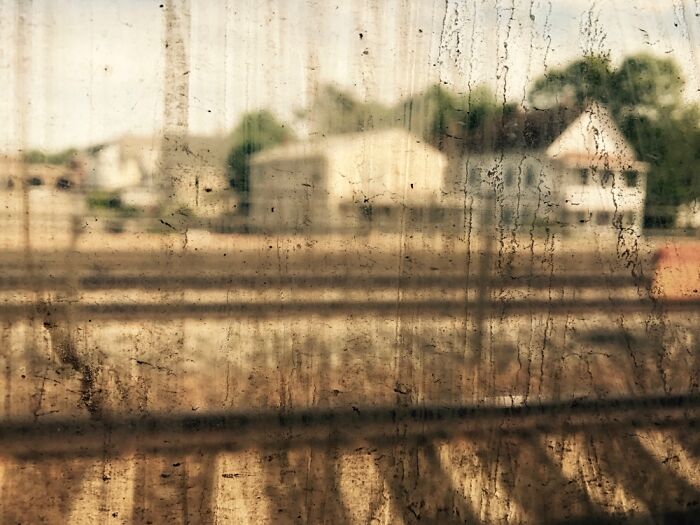 Accidental Filter: Riding On A Train With A Dirty Window