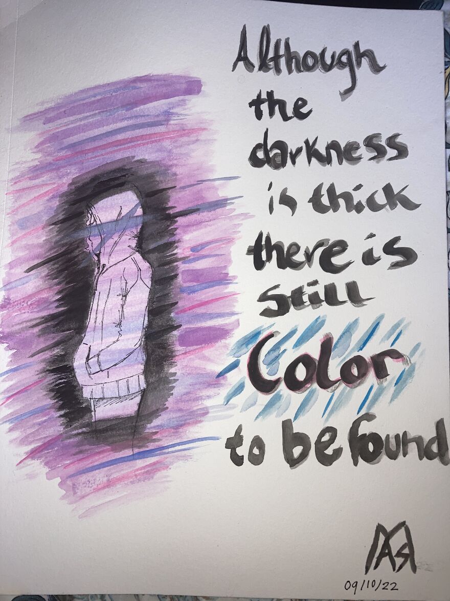 I Was Experimenting With My Watercolors