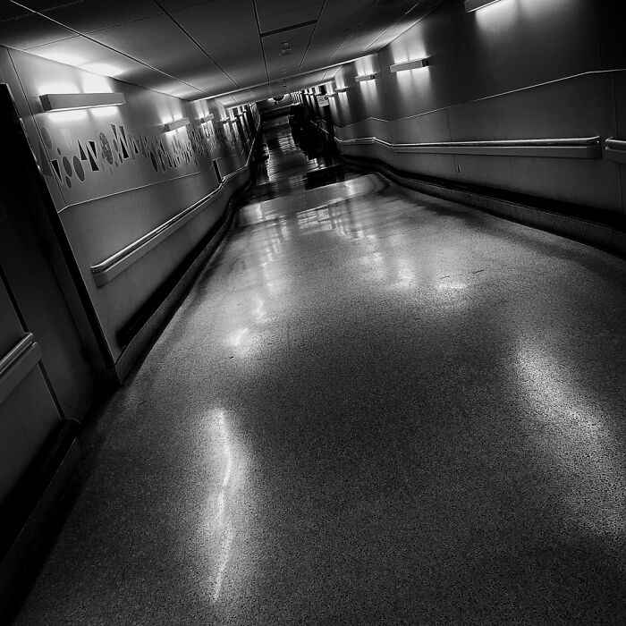 Hospital Basement Hallway During Covid…