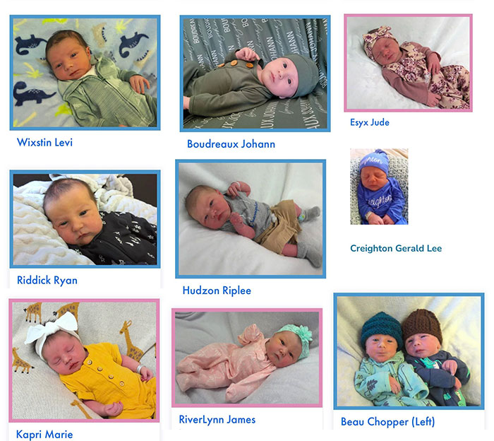 Babies Featured On A Hospital Website From South Dakota