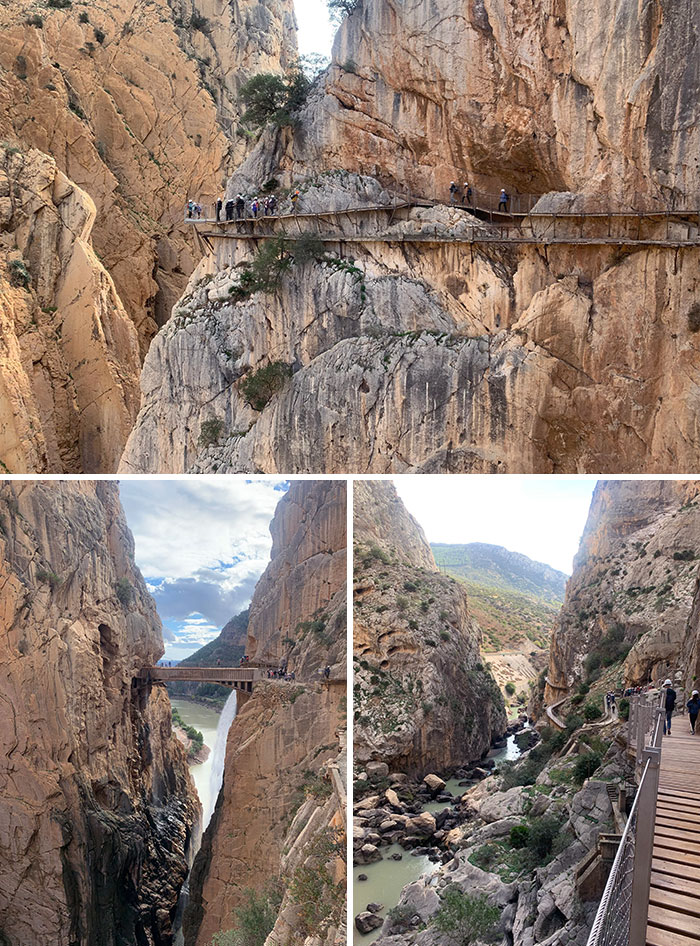 El Caminito Del Rey, Andalucia, Spain. Fantastic 9 Km Or So Hike Through The Gorge. Easy To See Why This Was Once Dubbed The Most Dangerous Walkway In The World