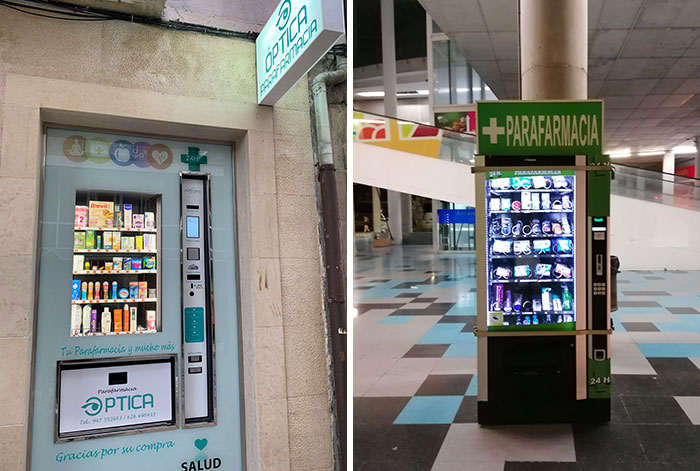 Pharmacy In Spain Has A 24-Hour Vending Machine Outside For When It Is Closed
