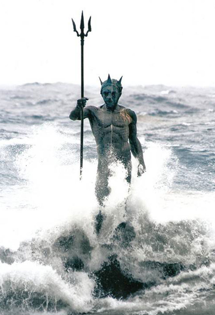 Estatua de Neptuno en Gran Canaria, España. Posiblemente, la estatua más genial del mundo
