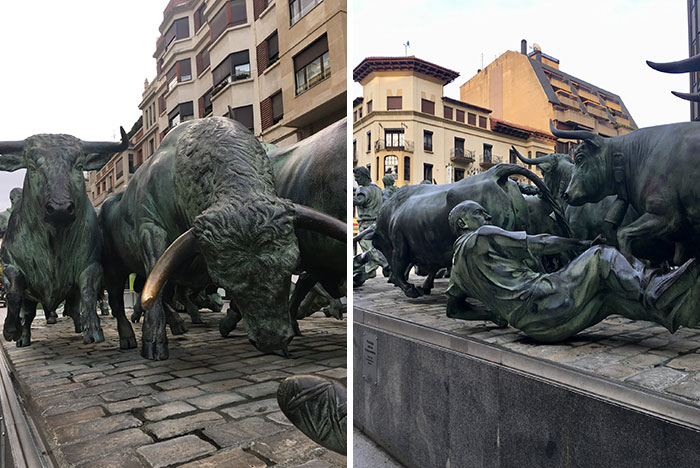 Iron Bulls Of Pamplona, Spain
