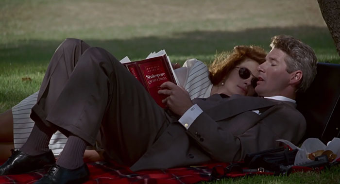 Edward and Vivian reading
