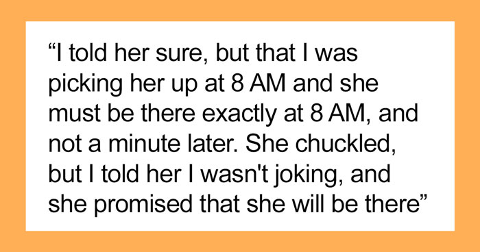 ‘Chronically Late’ Woman Has An Important Appointment, Her Friend Who Was Supposed To Get Her There Leaves When She’s Late