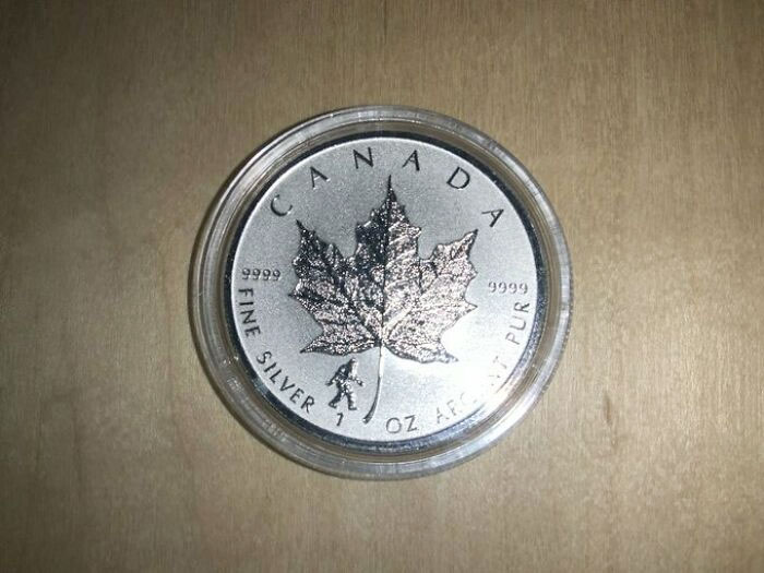 This Canada 1oz Silver Coin Has Bigfoot On It