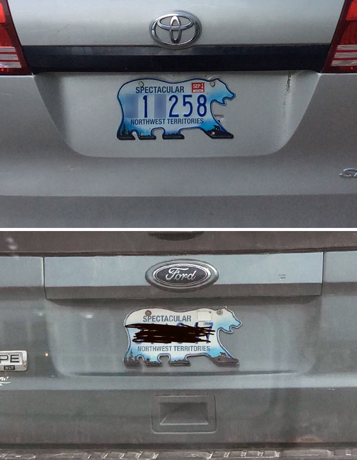 In Canada, Cars From The Northwest Territories Have A Polar Bear Shaped License Plates