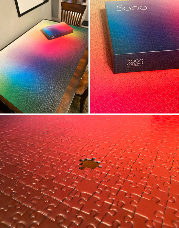 Apparently, They Got The Name Of This Puzzle Wrong. It Should Be “4,999 Colors”