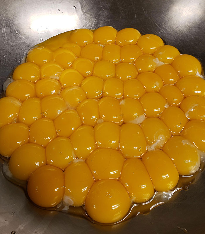 Thought I Had Separated 50 Eggs Without Breaking A Yolk. Until I Noticed One On The Edge