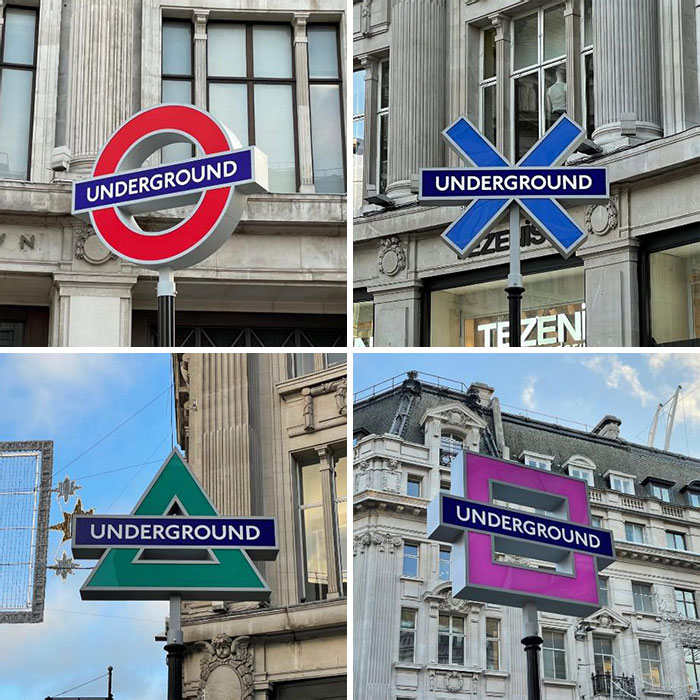 The Underground Station Signs Near PlayStation Headquarters In Oxford Circus Have Been Changed For The Launch Of The PS5