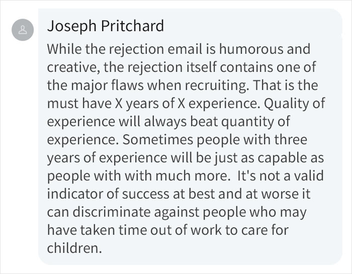 Woman Shares “Kind, Encouraging And Carefully Worded” Rejection Letter From An Employer