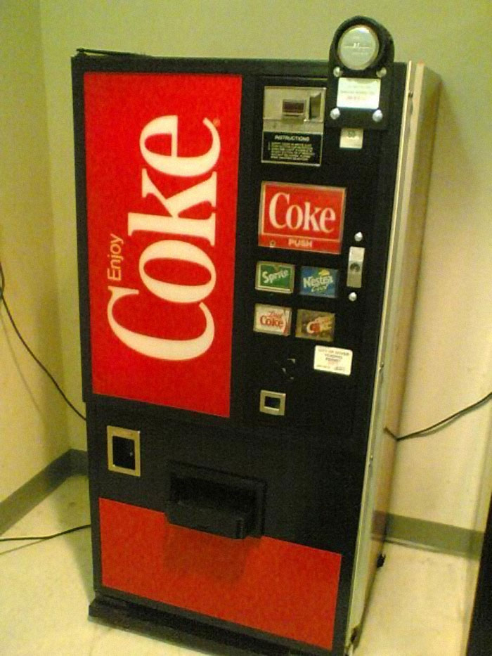 Coke Machines With A Huge Coke Button